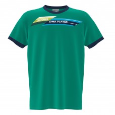 Футболка JOMA - SLEEVE T-SHIRT GREEN NAVY